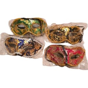 Colorful Masquerade Masks Set Of 4